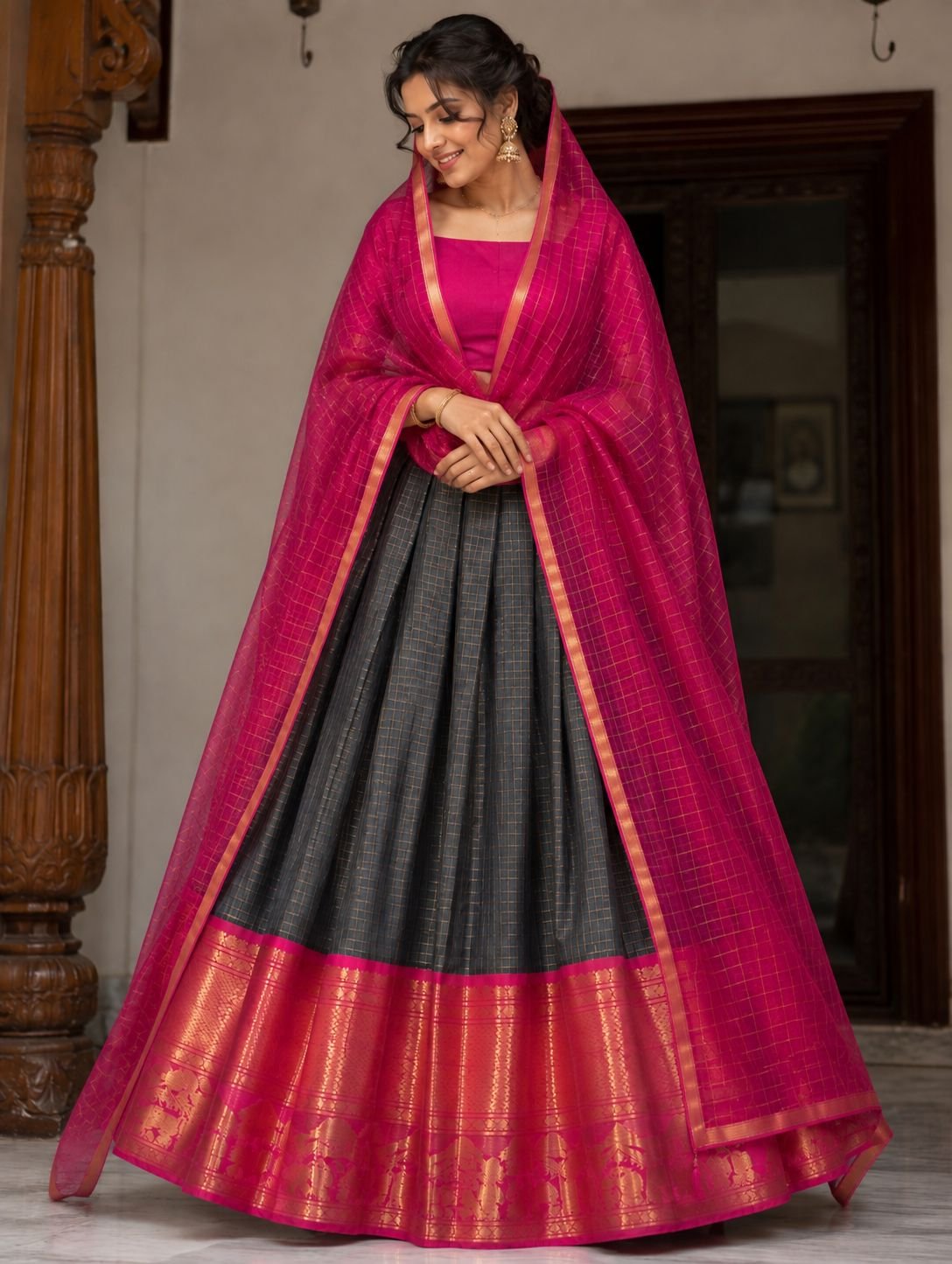 Pattu lehengas