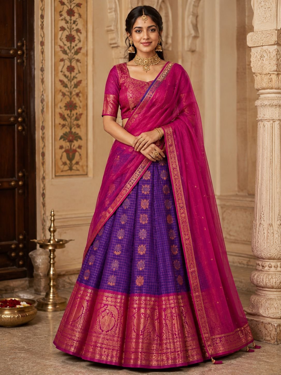 Pattu lehengas