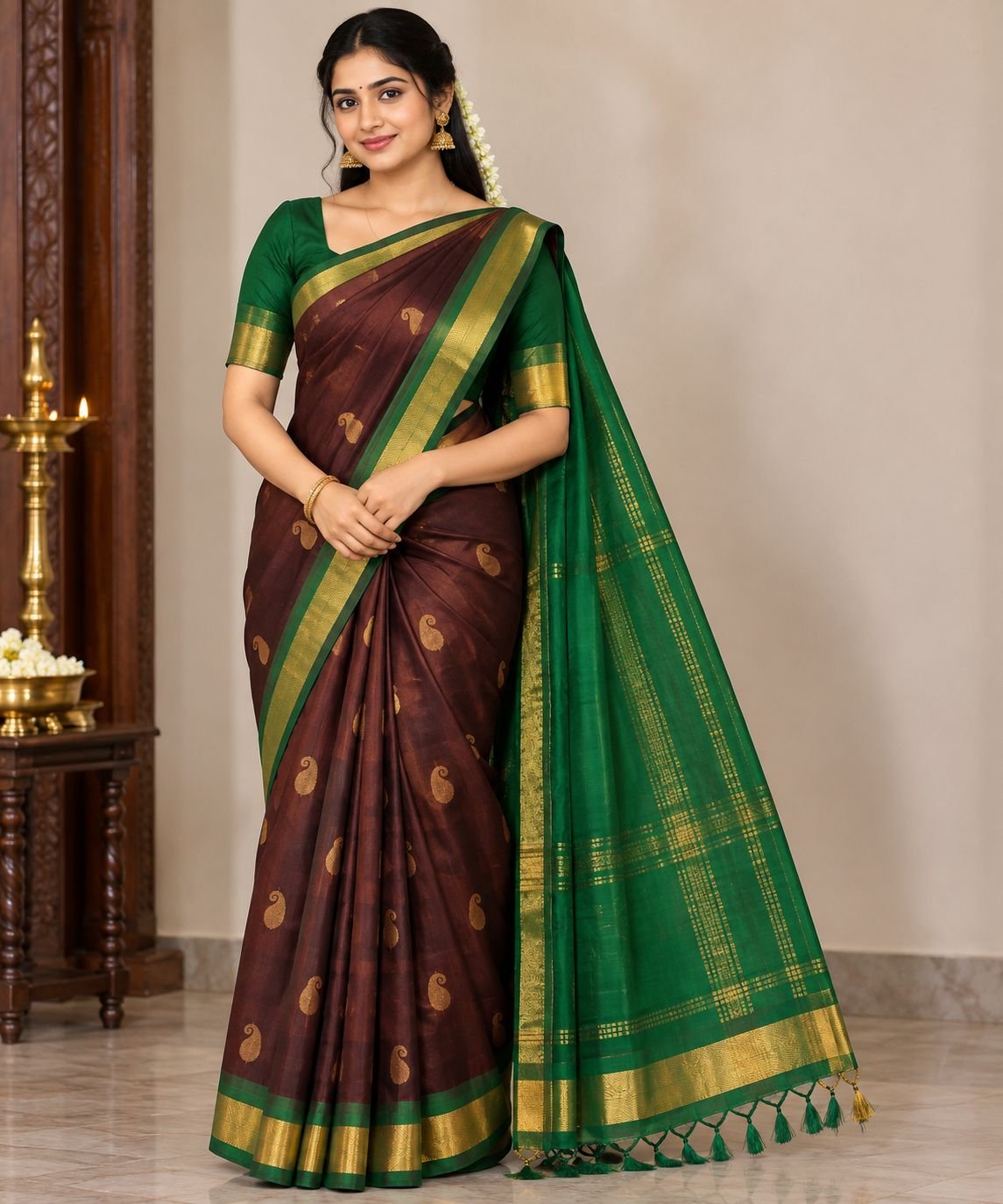 Pattu buta saree